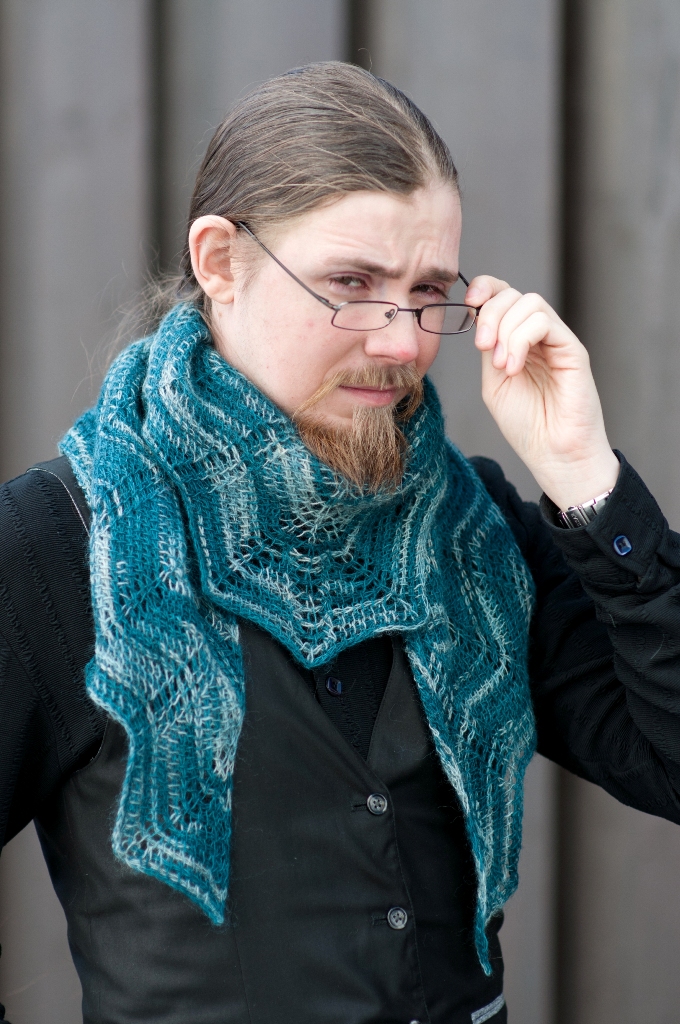 The shawl 'Norther Lights'